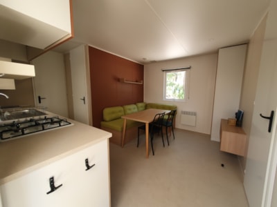 2-bedroom air-conditioned mobile home