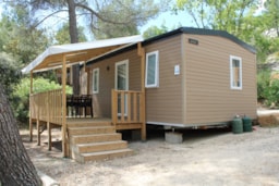 Location - Mobil-Home 2 Chambres Jusqu'à 4 Personnes - Camping le Cézanne Montagne Sainte-Victoire