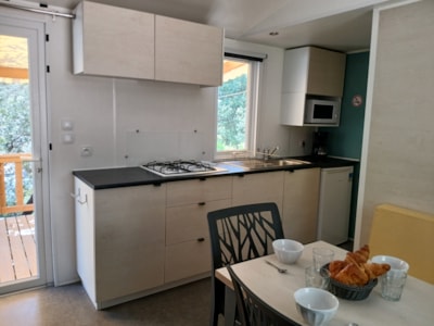 2-bedroom air-conditioned mobile home
