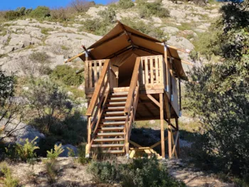 Location - Lodge Perchée "Cézanne" - Camping le Cézanne Montagne Sainte-Victoire