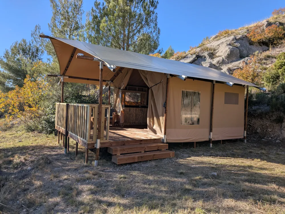 Location - Lodge "Provence" Jusqu'à 5 Personnes - Camping le Cézanne Montagne Sainte-Victoire