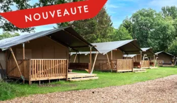Mietunterkunft - Woody Lodge Zelt (35M²) - Camping LE ROC